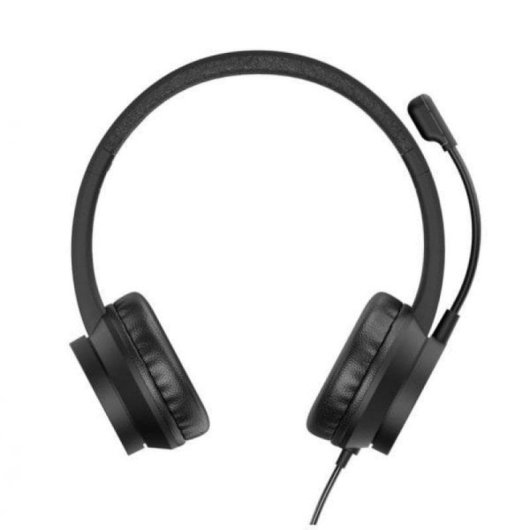 Auriculares Conceptronic POLONA05B com cabo USB A, Cancelamento de Ruído, Microfone Boom, Preto
