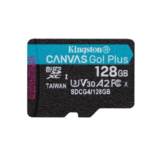 Kingston Canvas Go Plus MicroSDXC 128GB UHS-I U3 V30 A2 Gen4 200MB/s / 100MB/s