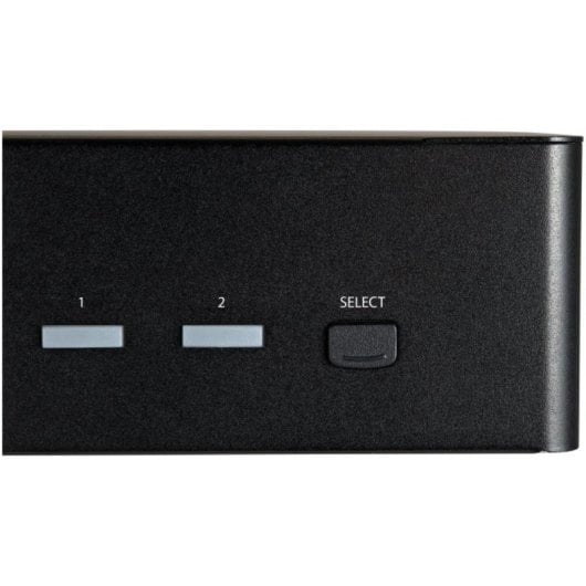 Startech Switch KVM 2 Puertos HDMI 2.0 4K Dual Monitor Hub USB 3.0 Audio 7.1 HDR Negro