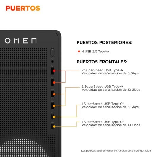 PC Sobremesa HP OMEN 16L TG03-0053ns AMD Ryzen 7 8700F 32GB DDR5 1TB SSD RTX 5060 Ti 16GB