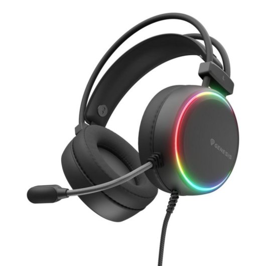 Genesis Neon 613 G2 Headset Gaming RGB com Microfone Flexível e Som de Alta Fidelidade
