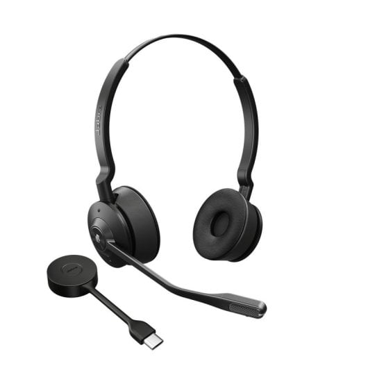 Jabra Engage 55 DECT Headset Sem Fios com Microfone, Cancelamento de Ruido Preto/Titânio