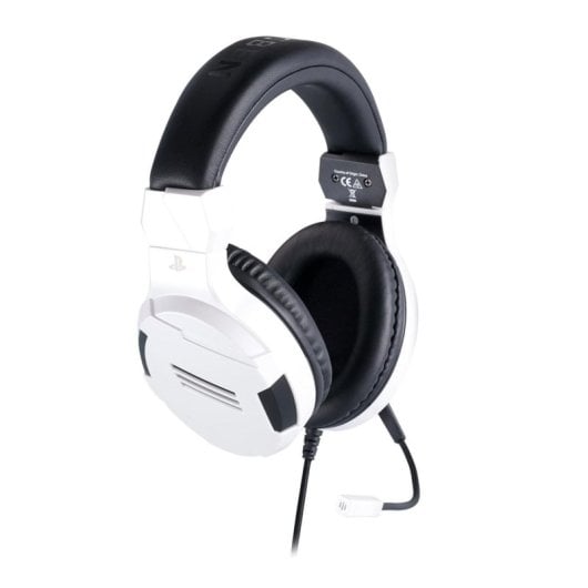 Auriculares Big Ben con cable, micrófono boom, diadema, blanco y negro para gaming