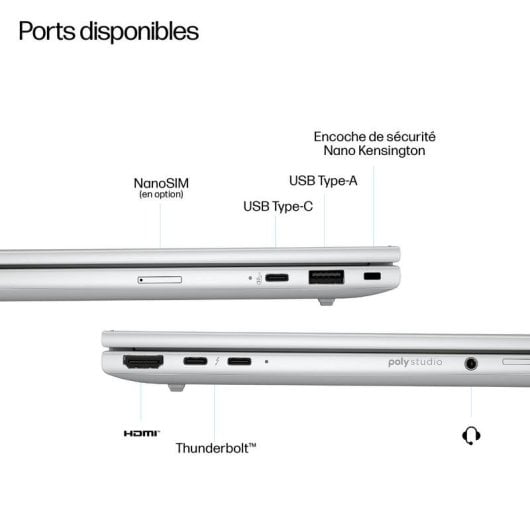 Ordinateur portable HP EliteBook 8 G1a 16" AMD Ryzen 7 32GB 1TB SSD Radeon 860M Windows 11 Pro