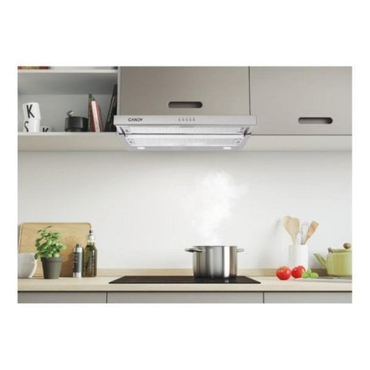 Exaustor Candy CBT6ESMX Semi integrável 60cm 834 m³/h aço inoxidável LED