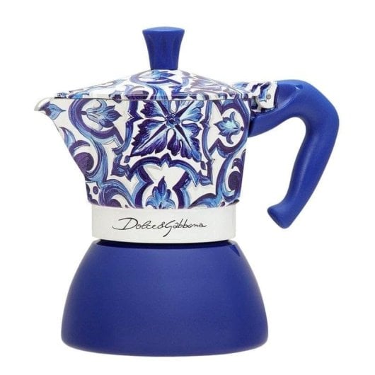 Cafetera Italiana Bialetti 5356 0,19L Azul Blanco Aluminio 4 tazas Reacondicionado