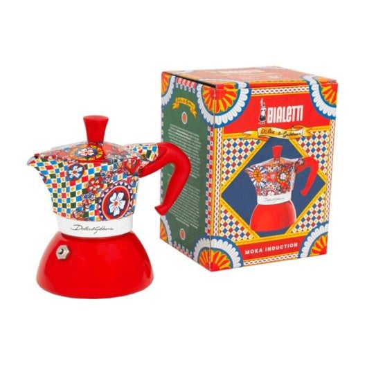 Cafetera Moka Induction Bialetti Dolce&Gabbana 0,09L 2 tazas Aluminium Acier