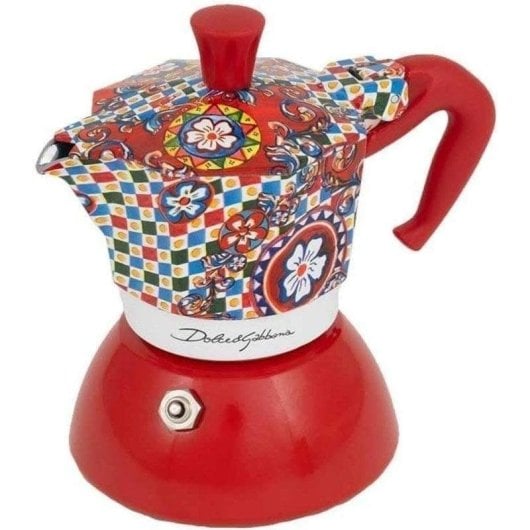 Cafetière italienne Bialetti Moka Induction Dolce&Gabbana 0,09 L 2 Tasses Design exclusif