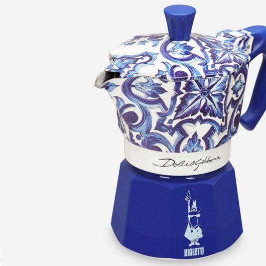 Cafetera Moka Eléctrica Bialetti 0005345 0,13L Azul/Blanco Aluminio 3 Tazas