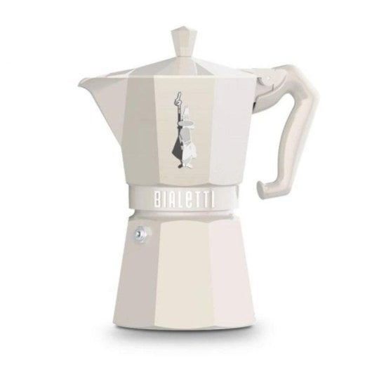 Caffettiera Moka Bialetti Moka Exclusive 6 Tazze Alluminio Crema