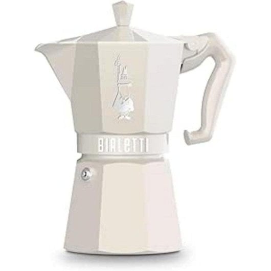 Caffettiera Moka Bialetti Moka Exclusive 6 Tazze Alluminio Crema