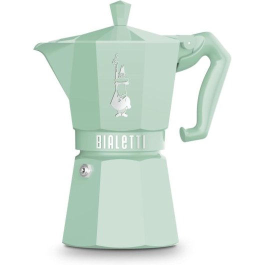 Cafetera Moka Italiana Bialetti Moka Exclusive Verde 6 tazas aluminio termoplástico