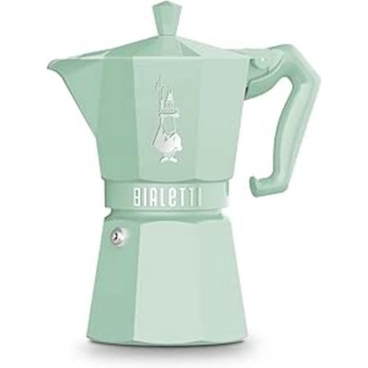 Cafetera Moka Italiana Bialetti Moka Exclusive Verde 6 tazas aluminio termoplástico
