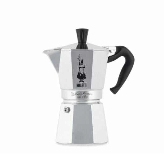 Caffettiera Italiana Bialetti Moka Express 6 Tazze 0,3L Alluminio Nero Classica