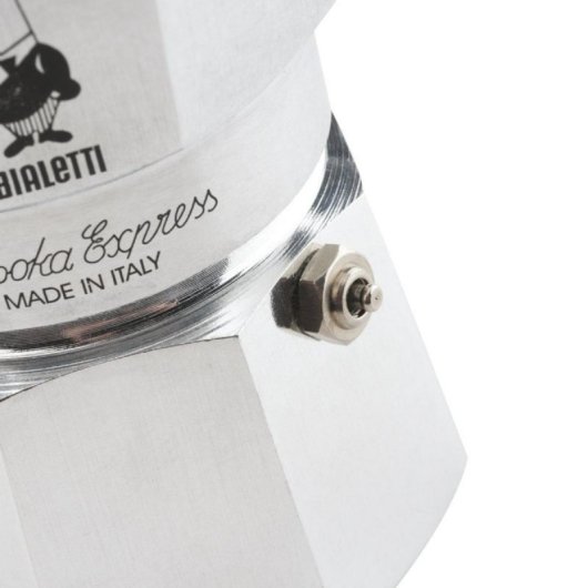 Caffettiera Italiana Bialetti Moka Express 6 Tazze 0,3L Alluminio Nero Classica