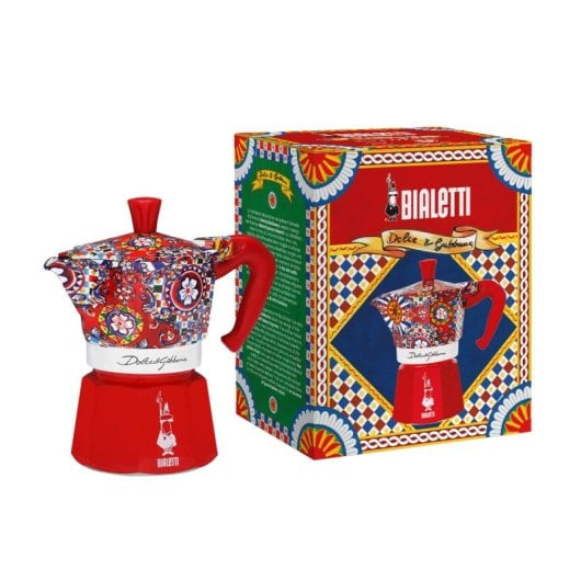 Cafetera Italiana Bialetti Dolce&Gabbana Moka Express 3 tazas aluminio termoplástico