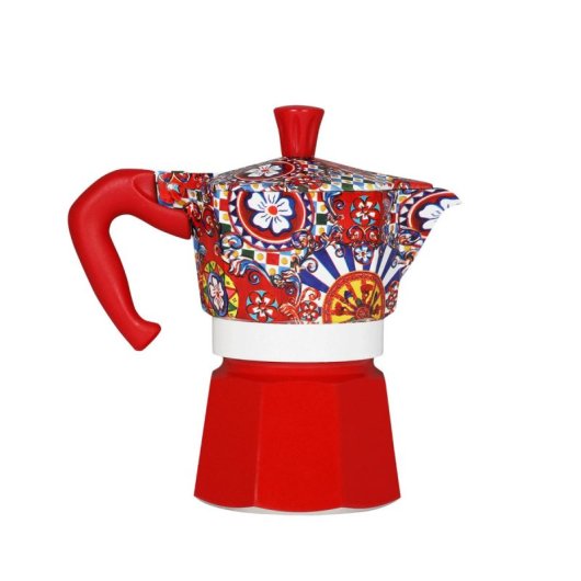 Cafetera Italiana Bialetti Dolce&Gabbana Moka Express 3 tazas aluminio termoplástico