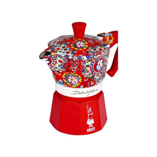 Cafetera Italiana Bialetti Dolce&Gabbana Moka Express 3 tazas aluminio termoplástico