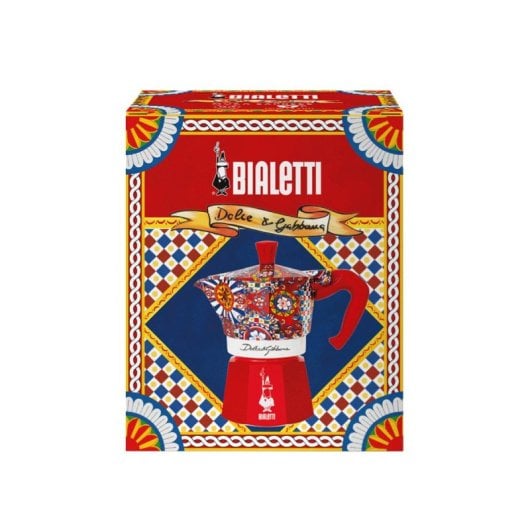Cafetera Italiana Bialetti Dolce&Gabbana Moka Express 3 tazas aluminio termoplástico