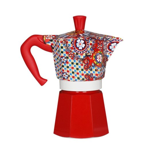 Cafetera Italiana Bialetti Dolce&Gabbana Moka Express 6 tazas aluminio diseño exclusivo