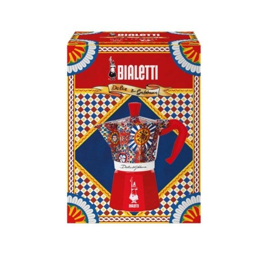 Cafetera Italiana Bialetti Dolce&Gabbana Moka Express 6 tazas aluminio diseño exclusivo
