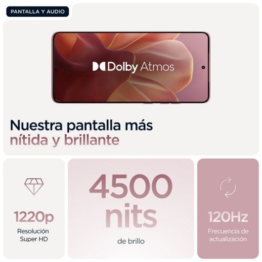 Smartphone Motorola edge 60 fusion 8GB RAM 256GB 5G Rosa