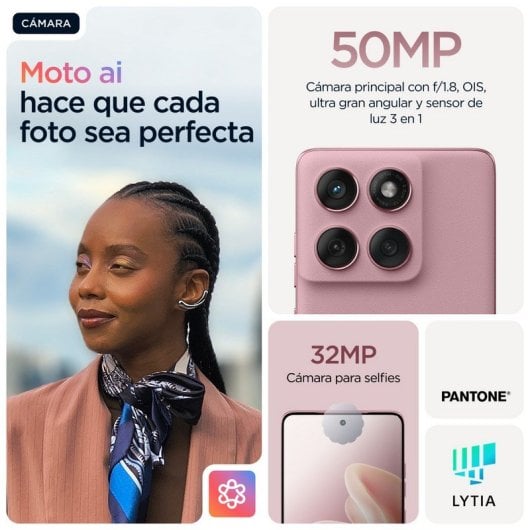Smartphone Motorola edge 60 fusion 8GB RAM 256GB 5G Rosa
