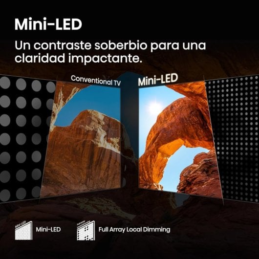 Hisense 50U7Q Mini LED 50" 4K Modo Jogo 144Hz Smart TV HDR10+ Dolby Atmos