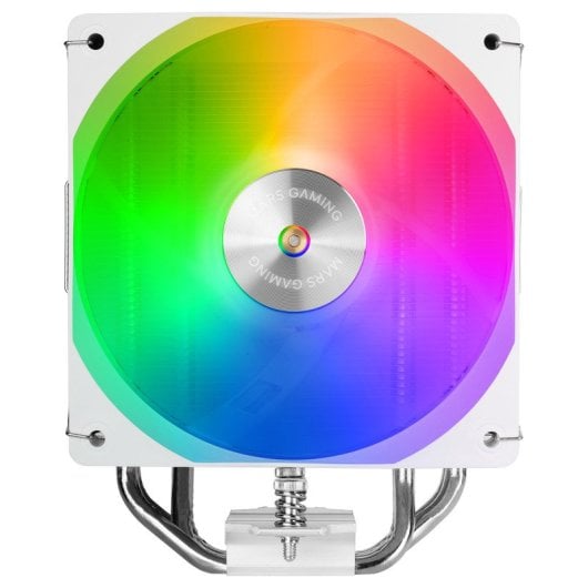 Mars Gaming Mcpu-x4argb Disipador Cpu 220w Tdp 4x Heatpipes Hct Ventilador Pwm Argb 120mm Blanco