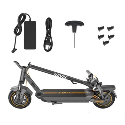 Trotinete Elétrica NAVEE GT3 25km/h 50km de autonomia 700W com pneus tubeless 10" Cinzenta