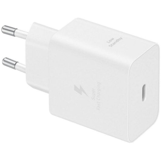 Cargador Samsung USB-C 45 W GaN Power Delivery PPS Blanco con cable 1.8 m