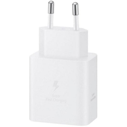 Cargador Samsung USB-C 45 W GaN Power Delivery PPS Blanco con cable 1.8 m