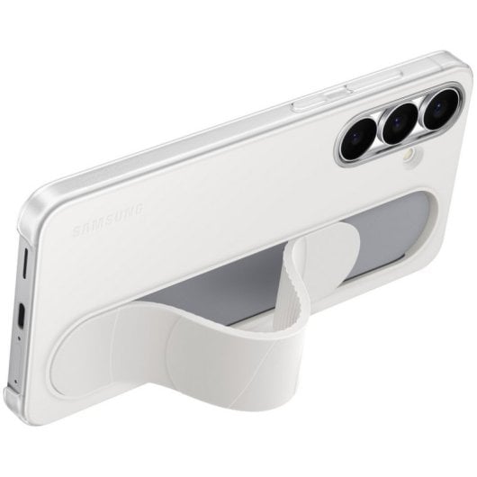 Samsung Standing Grip Funda con Soporte Blanca para Galaxy S25 FE