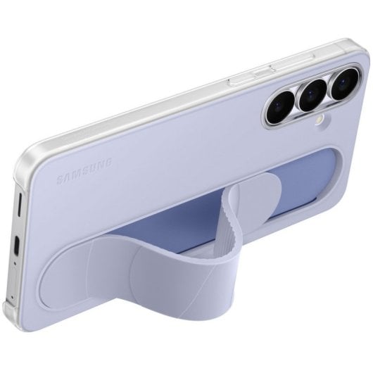 Étui Samsung Standing Grip avec support bleu clair pour Galaxy S25 FE