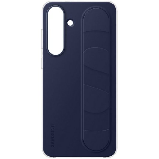 Samsung Standing Grip Funda con Soporte Azul Oscuro para Galaxy S25 FE