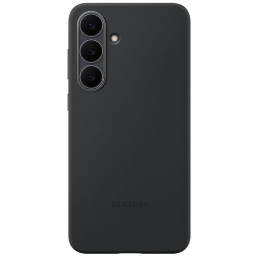 Coque en silicone noire Samsung pour Galaxy S25 FE