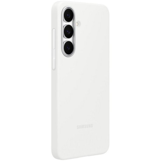 Coque en silicone blanche Samsung pour Galaxy S25 FE