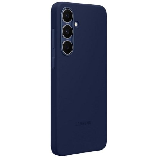 Capa de silicone azul escuro Samsung para Galaxy S25 FE