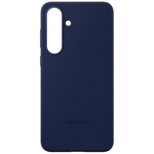 Capa de silicone azul escuro Samsung para Galaxy S25 FE