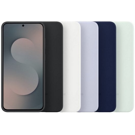 Capa de silicone azul escuro Samsung para Galaxy S25 FE