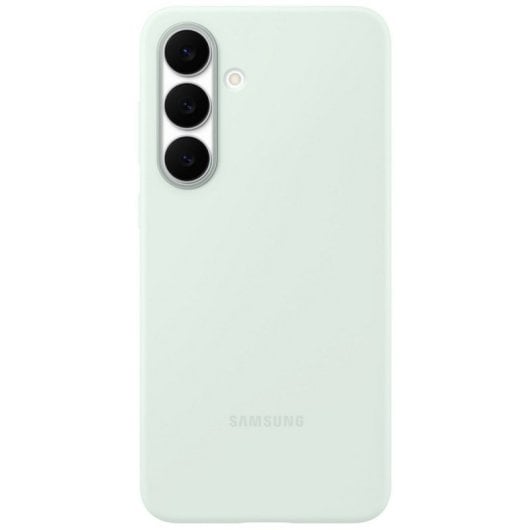 Coque en silicone vert menthe Samsung pour Galaxy S25 FE