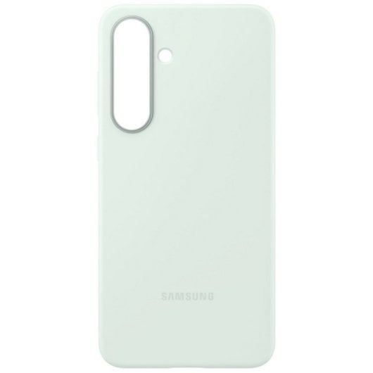 Coque en silicone vert menthe Samsung pour Galaxy S25 FE