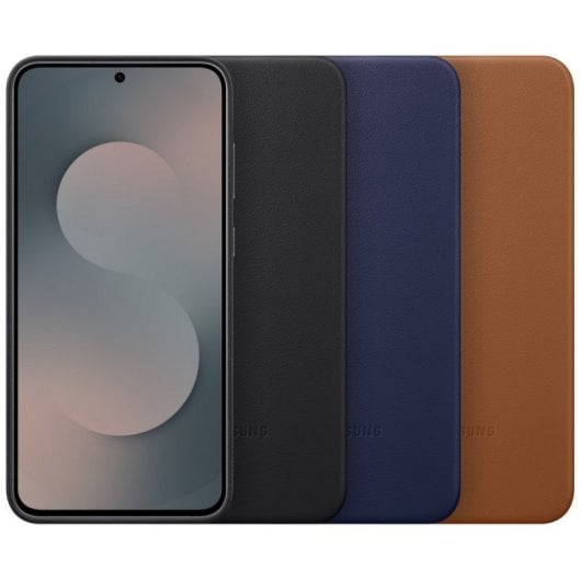 Custodia in pelle vegana Kindsuit per Samsung Galaxy S25 FE in nero
