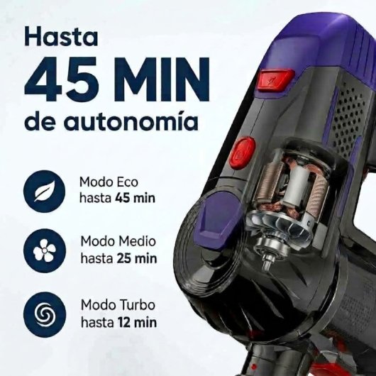 Aspirateur sans Fil Origial CycloneClean 22.2V LED 180W 45min Filtre HEPA Accessoires