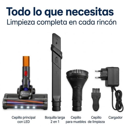 Aspirateur sans Fil Origial CycloneClean 22.2V LED 180W 45min Filtre HEPA Accessoires