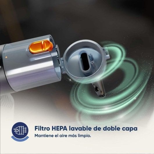 Aspirador de Mão sem Fio Origial CycloneClean X-Hand 70W 28min Filtro HEPA 680ml Acessórios