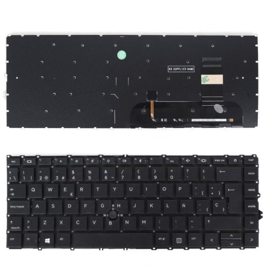 Clavier noir pour ordinateur portable HP Elitebook 840 G7