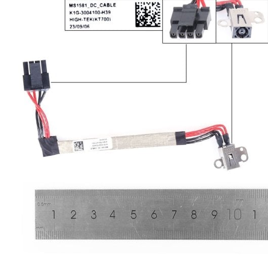 DC-Buchsenanschluss für Laptop Msi Katana Gf66 11ue/gf66 11ug (ms-1581) Tacn Gl66 Ms1581 K1g-3004100-h39