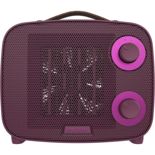 Aquecedor Cerâmico Cecotec ReadyWarm 1500 Ceramic Aura 1500W Silencioso Rosa