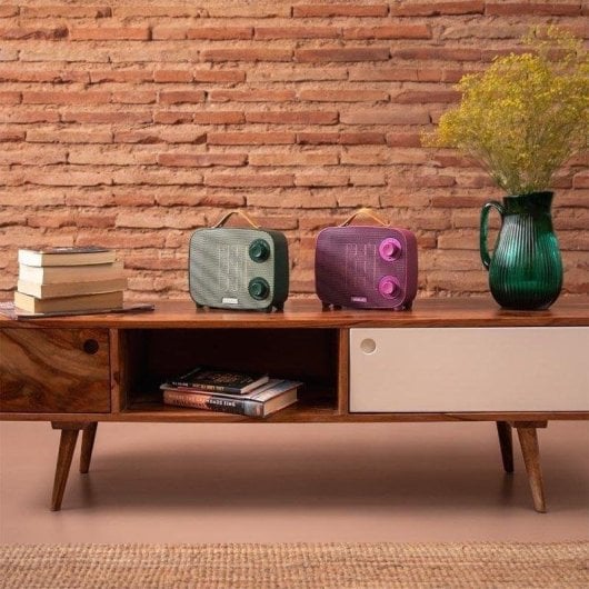 Aquecedor Cerâmico Cecotec ReadyWarm 1500 Ceramic Aura 1500W Silencioso Rosa